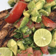 Grilled Southwest Salmon with Avocado Relish