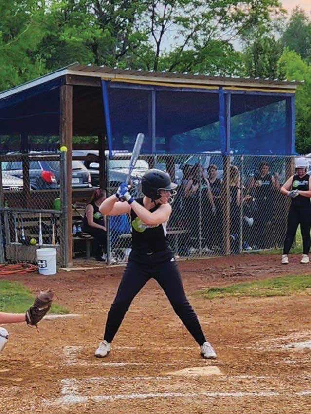 Ericas Daughter At Bat