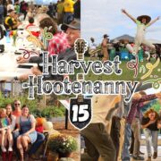 A montage of images illustrates the fun of the annual Harvest Hootenanny.