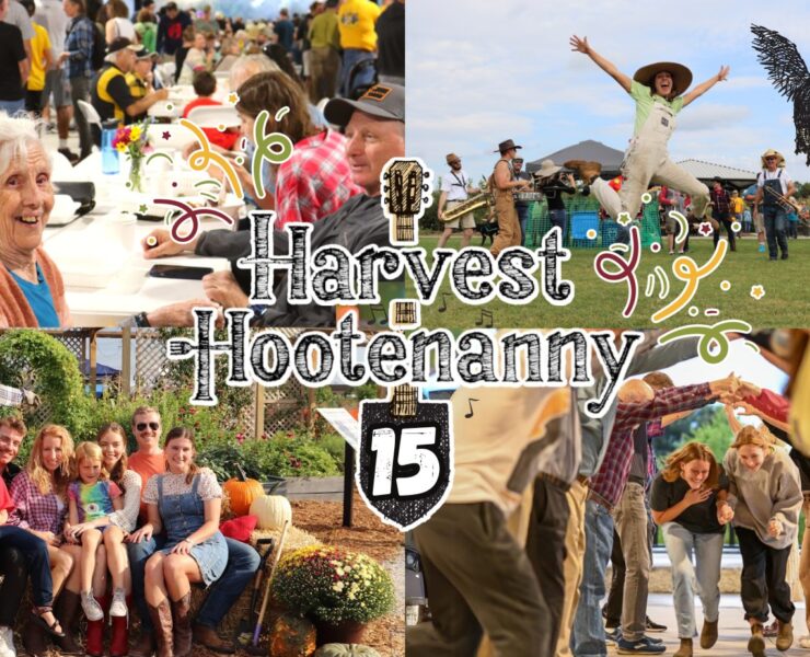 A montage of images illustrates the fun of the 15th annual Harvest Hootenanny.