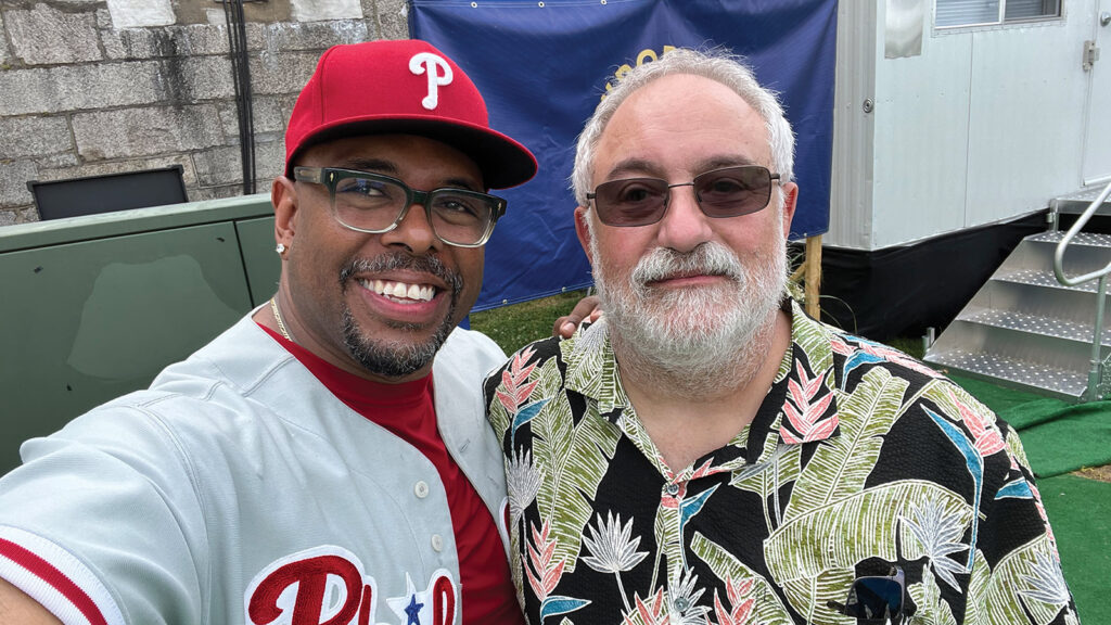 Christian Mcbridge And Jon Poses At Newport Jazz Fest 30th anniversary