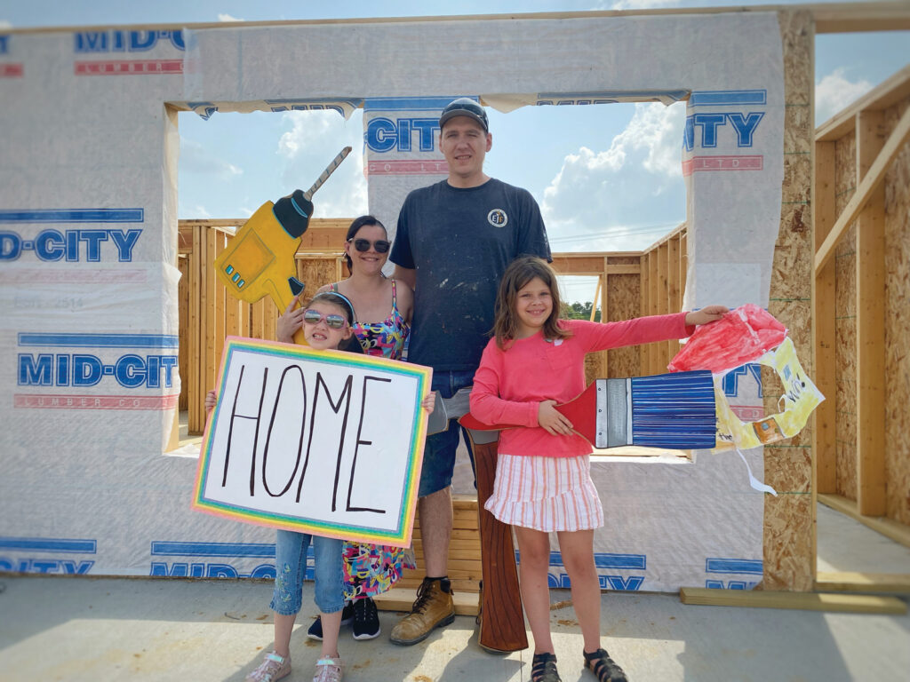 The Huckaby Family Who Is A Recipient Of One Of The Homes Built During The Women Build Event