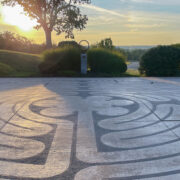 Boone Health Labyrinth at sunset