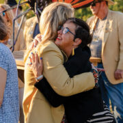 Featured Mayor Barbara Buffaloe Hugging Chamber Ambassador