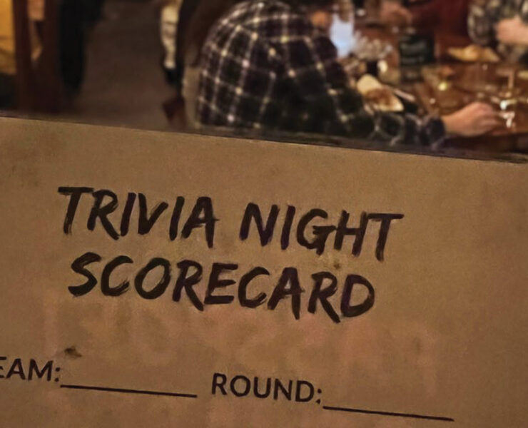 Trivia Scorecard From Gunter Hans