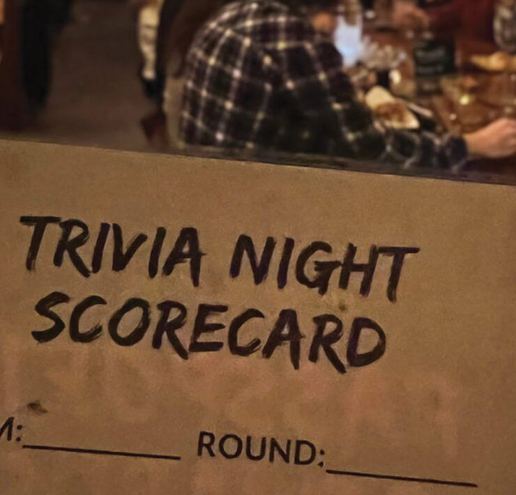 Trivia Scorecard From Gunter Hans