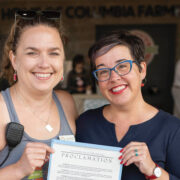 Corrine Smith Manager Of Columbia Farmers Market With Mayor Buffaloe