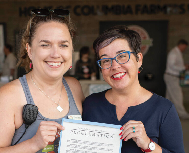 Corrine Smith Manager Of Columbia Farmers Market With Mayor Buffaloe