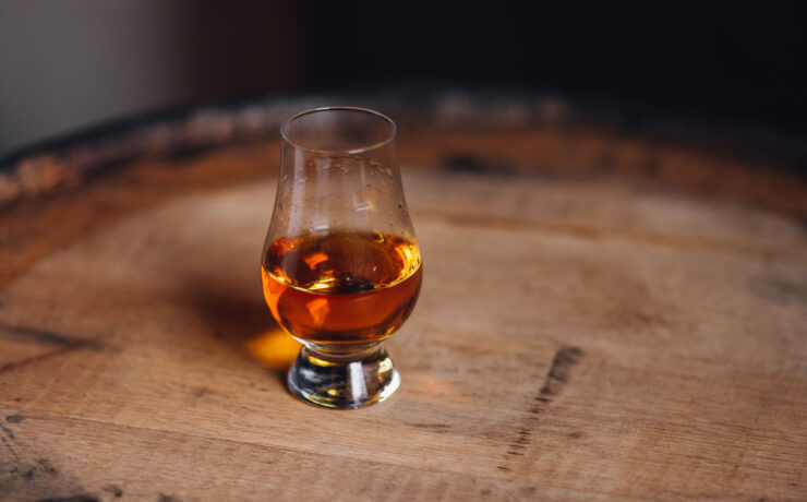 Featured Sample Pour Of Bourbon From A Distillery