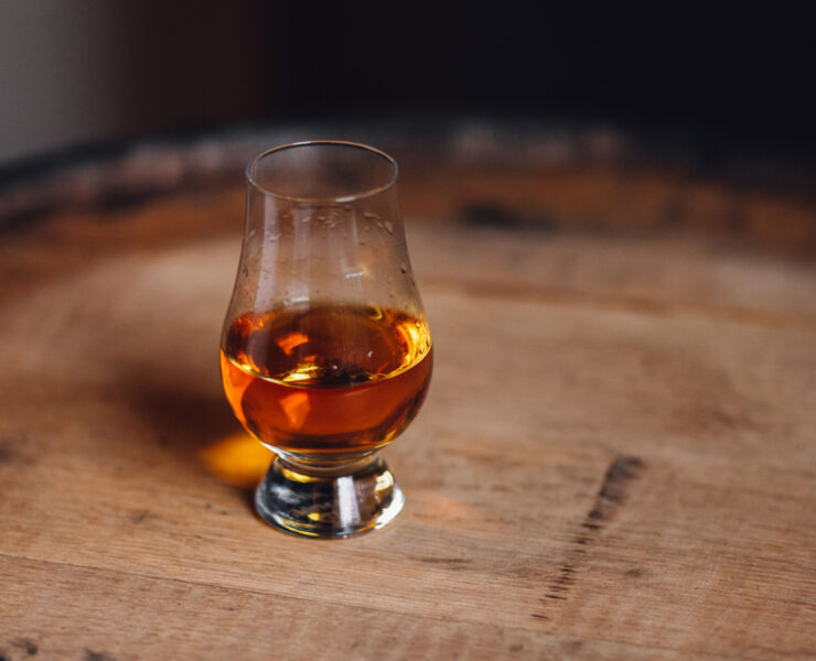 Featured Sample Pour Of Bourbon From A Distillery