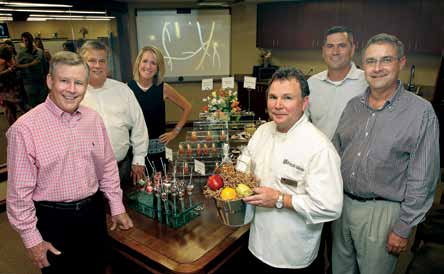 From left, Bob Barnes, John Orscheln, Kate Grant, Guy Cashman, Matt Clervi and Dennis Owens of Fresh Ideas
