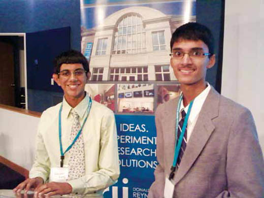 Nahush Katti, left, and Vikram Arun