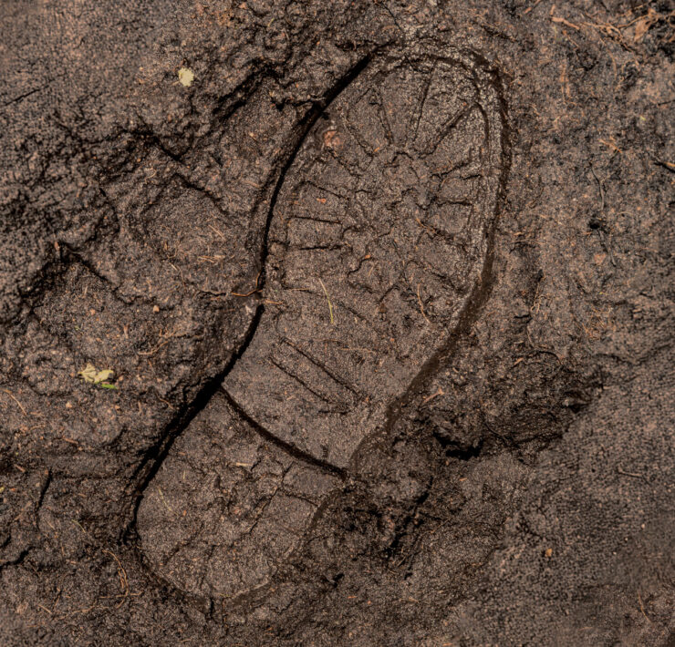 Featured Work Boot Print In Mud