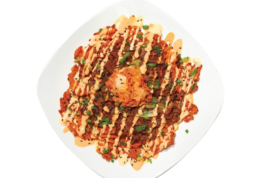 topped with a generous amount of creamy sauce