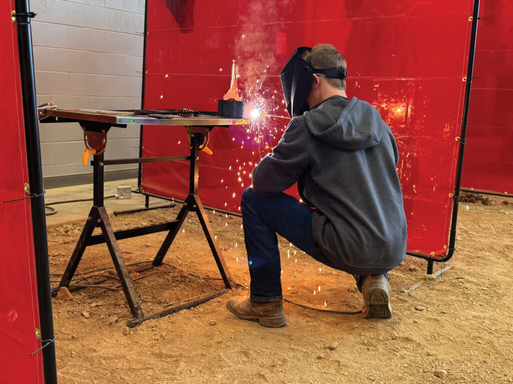 State Tech Welding Student