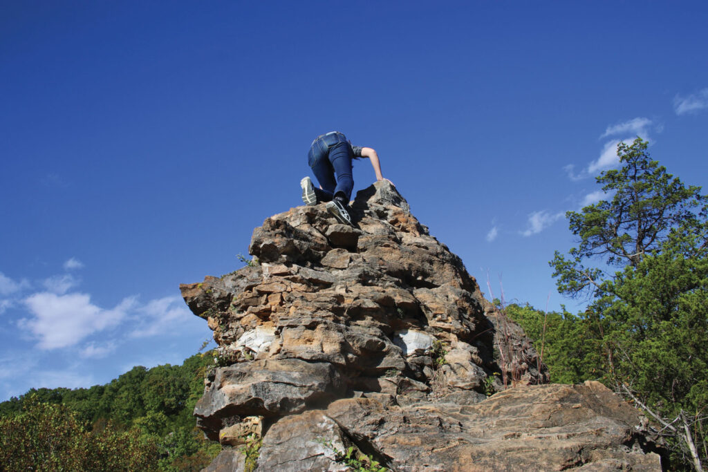Climbing The Rocks At The Pinnacles