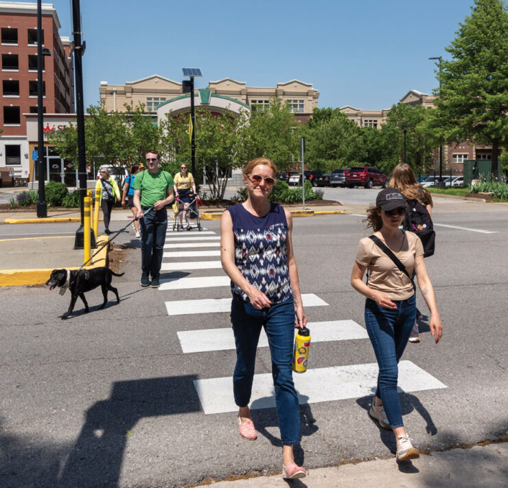 Featured Crosswalk Across Broadway Near The Broadway Hotel