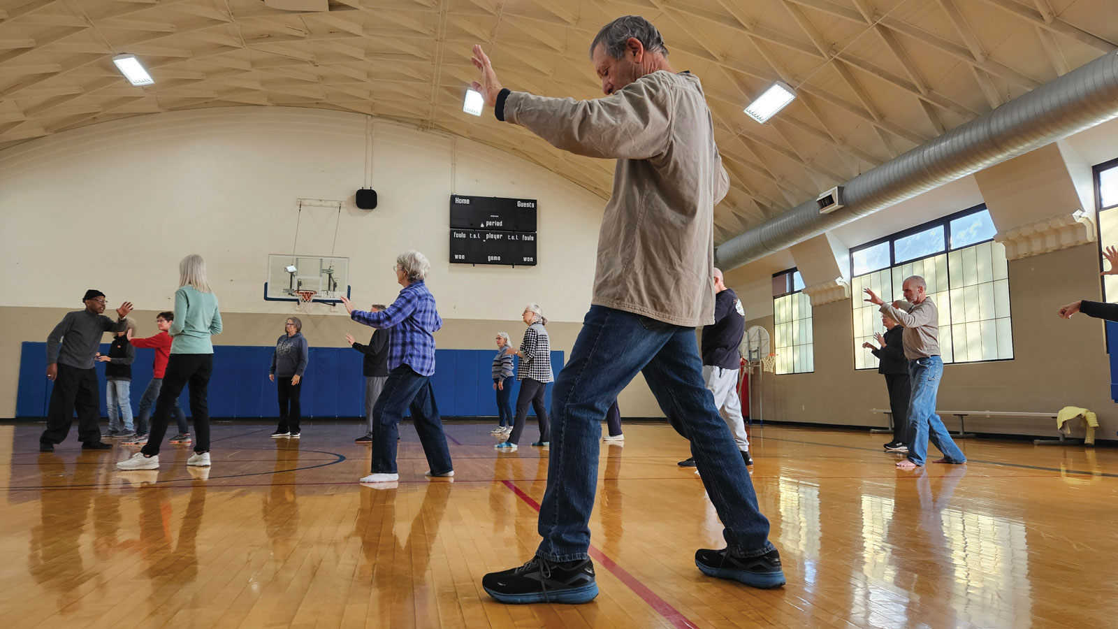 Featured Exercise Class Inside Of Armory Building
