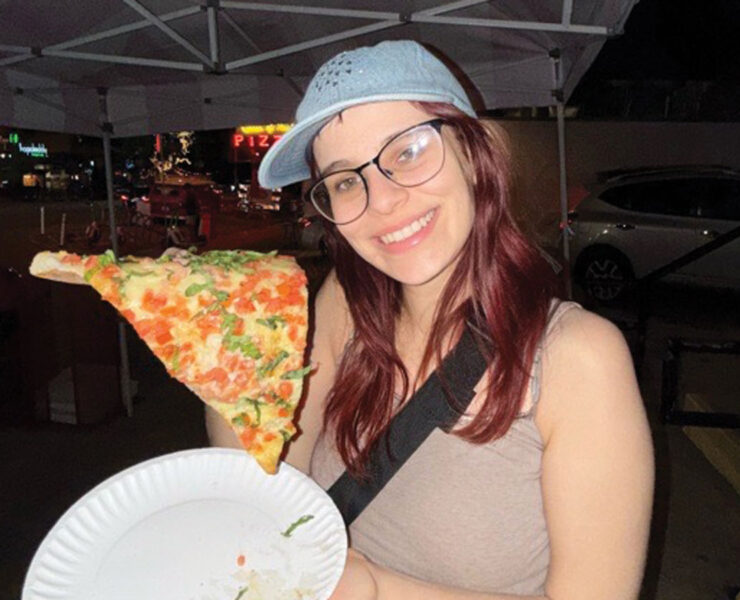 Featured Kelsey Winkeljohn Enjoying Pizza In Austin