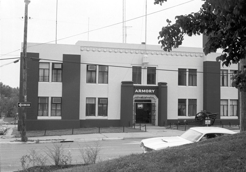 Historic Exterior Of Armory Building Courtesy Of Shsmo