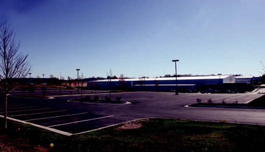 Builders added 3.4 acres of parking spaces to the existing lot on the IBM site.