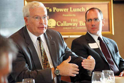 MU Vice Chancellor Rob Duncan and Landmark Bank President Andrew Beverley discuss commercializing research and recent developments such as the Club Innovation for Missouri Business, which links students who want to commercialize products with local researchers and entrepreneurs.