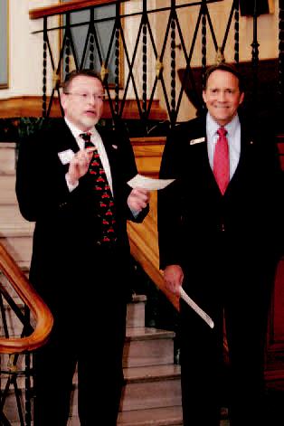 Tim Rich, executive director of the Heart of Missouri United Way, and The Callaway Bank’s Columbia market president, Gary Meyerpeter;