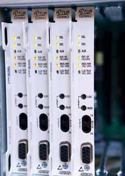 City Hall uses four T1 cards, seen here, to handle its incoming and outgoing call volume, as well as its long distance service.