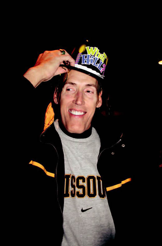 Lindner, an avid Tigers fan, in his MU attire.