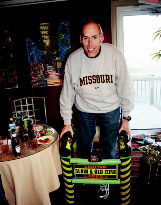 Lindner, an avid Tigers fan, in his MU attire.