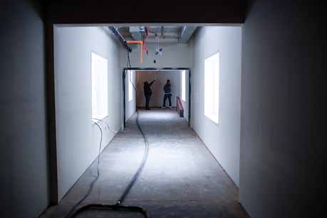 Builders finish work Builders finish work