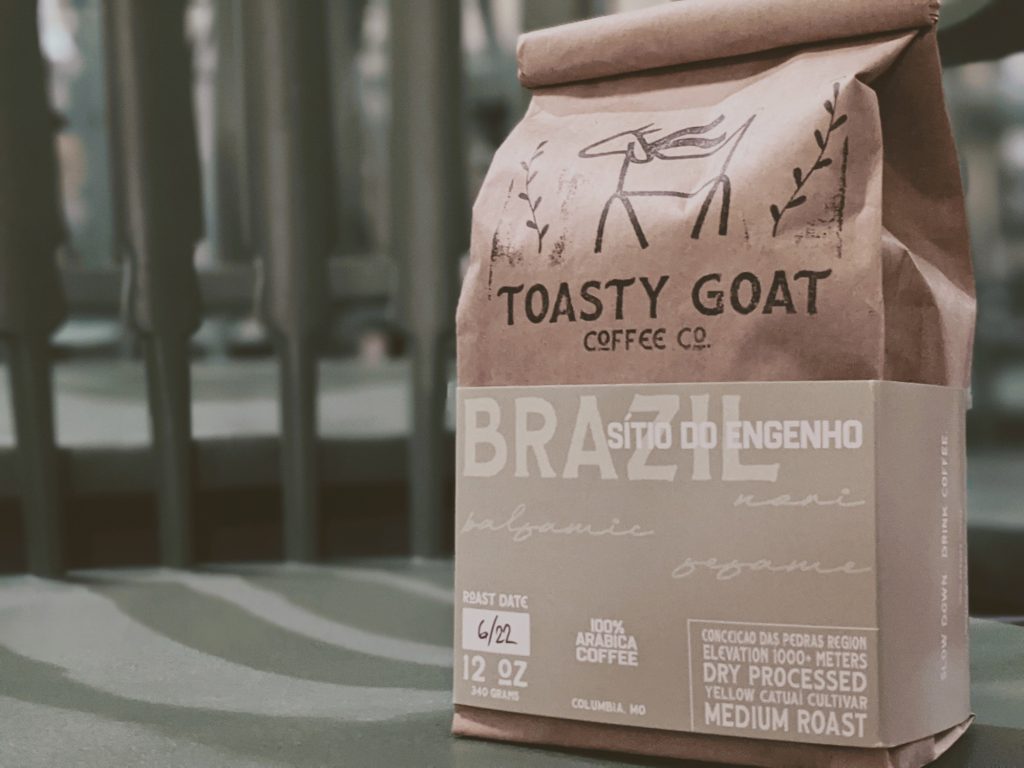 A Package of Toasty Goat Coffee