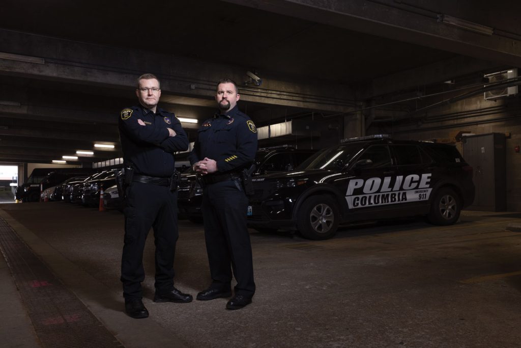 Investigative Operations Support Bureau Jeremiah Hunter (right)