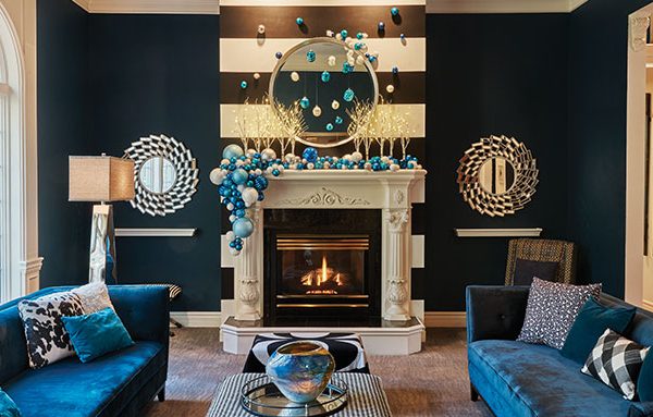 Mantel-blue-Christmas