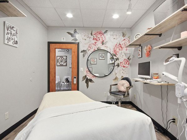 The inside of a patient room the the Vitality Day Spa