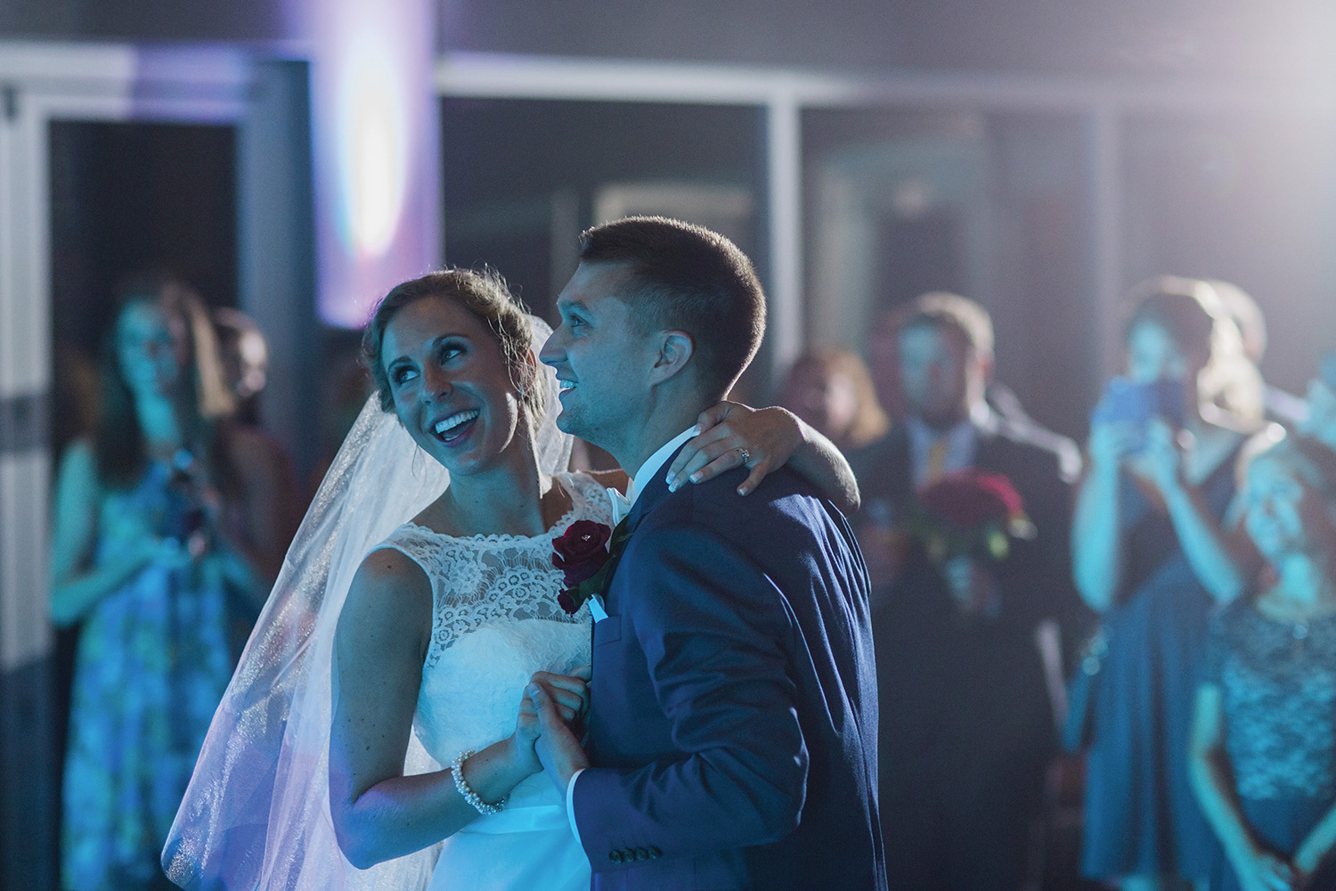 Rachel and Ben at the reception