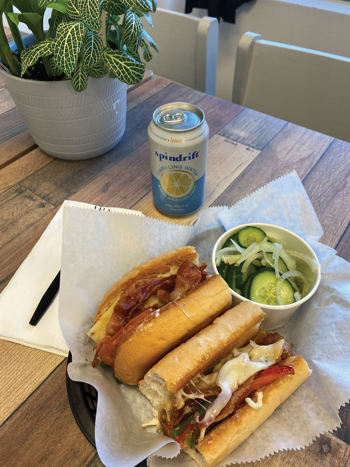 Aunt Loretta Sandwich and Pickle Slaw