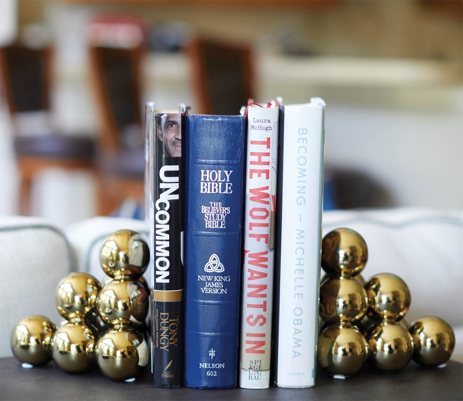 Books in the Coleman house