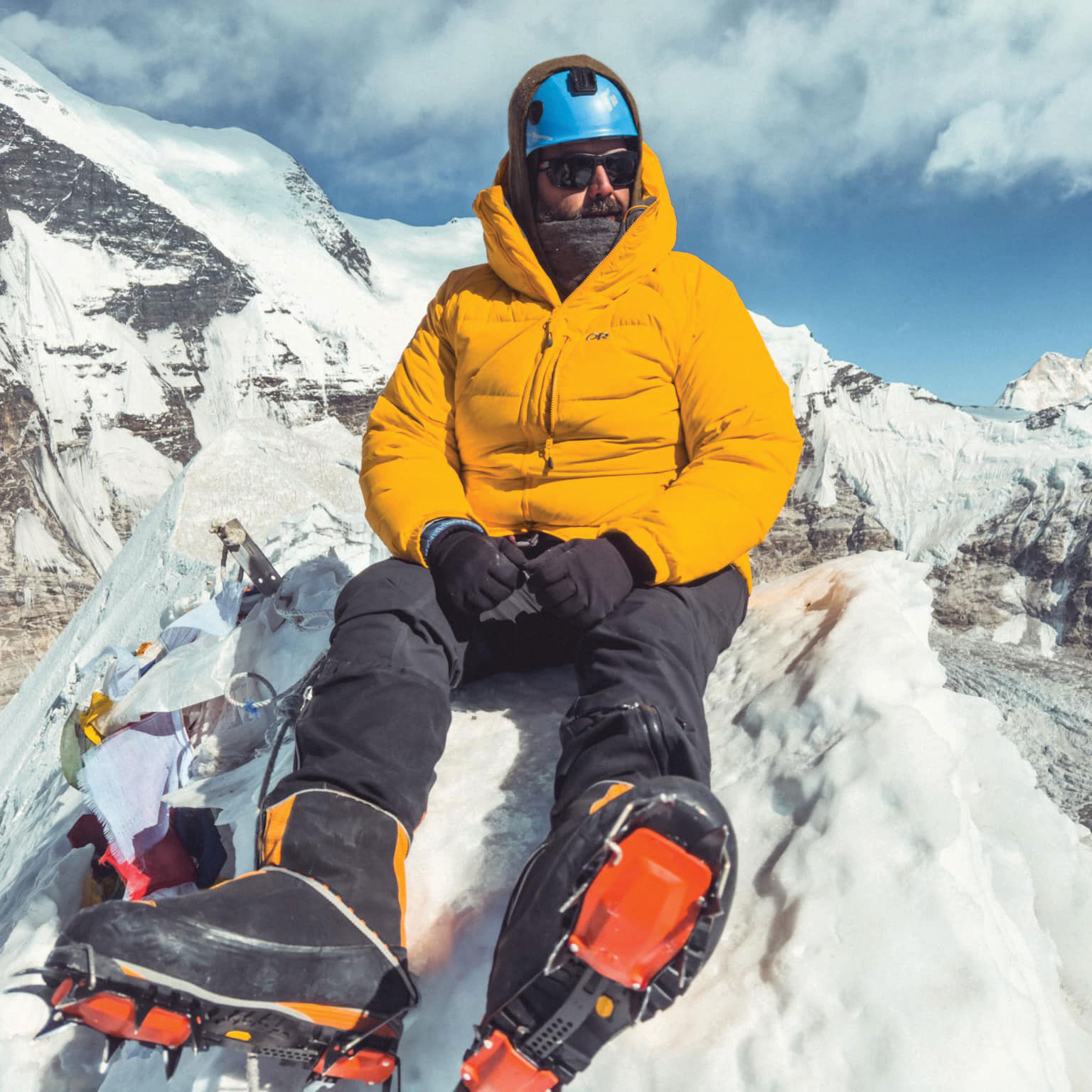 Charles Bruce Sitting on a Mountain