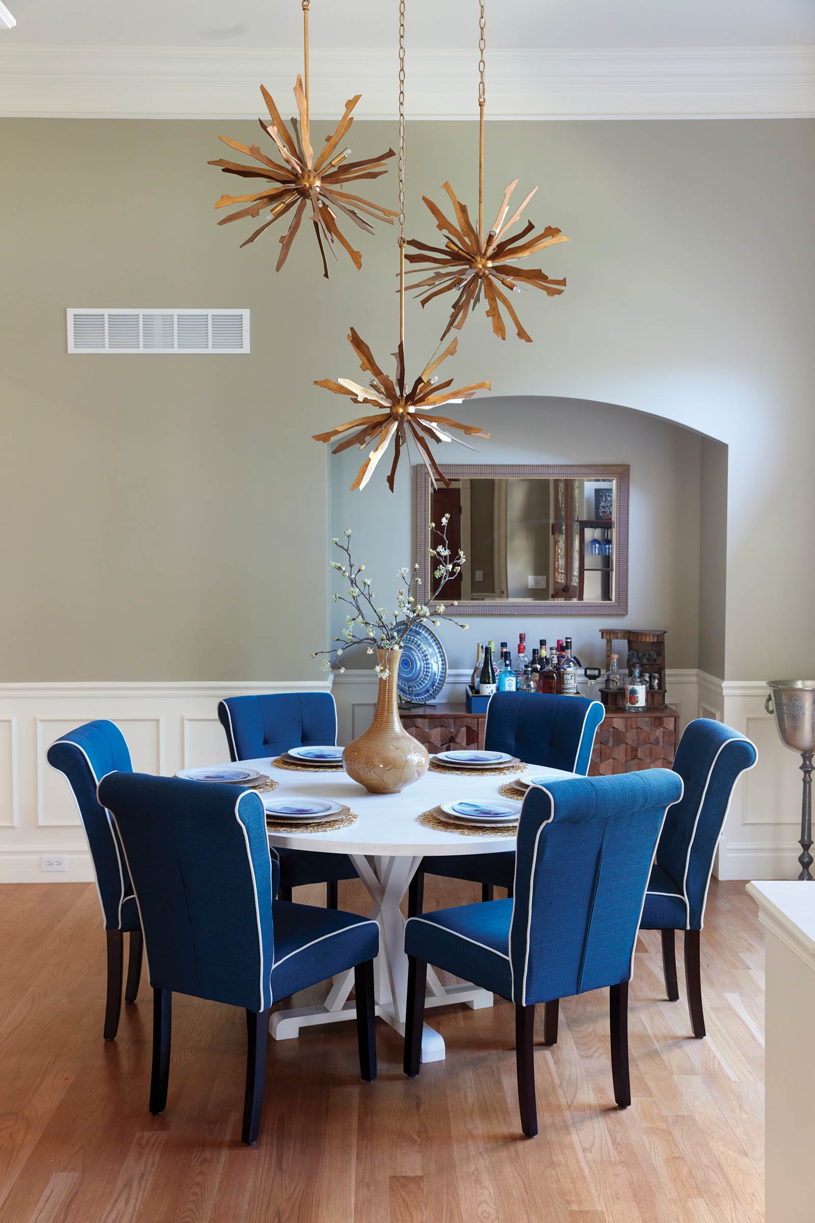 Dining table in the Coleman house