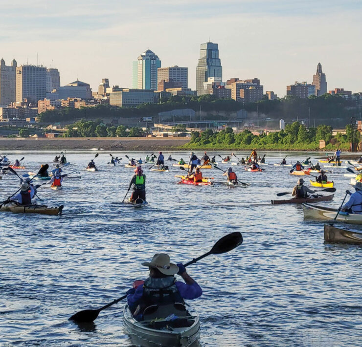 Featured Mr 340 Participants Paddle On Missouri River In Kansas City
