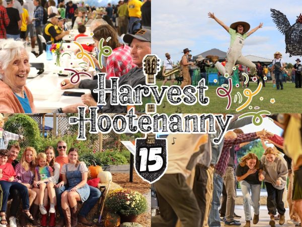A montage of images illustrates the fun of the 15th annual Harvest Hootenanny.