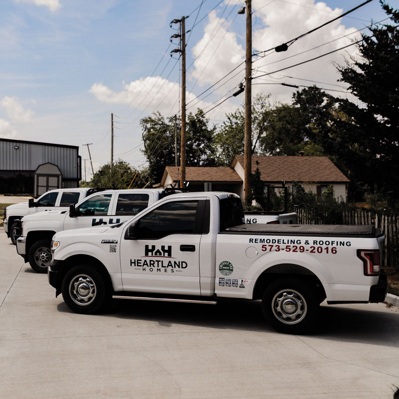 Heartland Homes truck fleet.