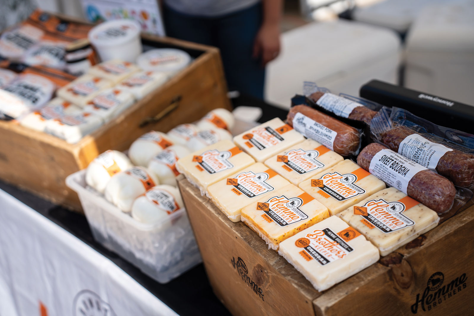 Hemme Brothers Cheese And Sausage Display