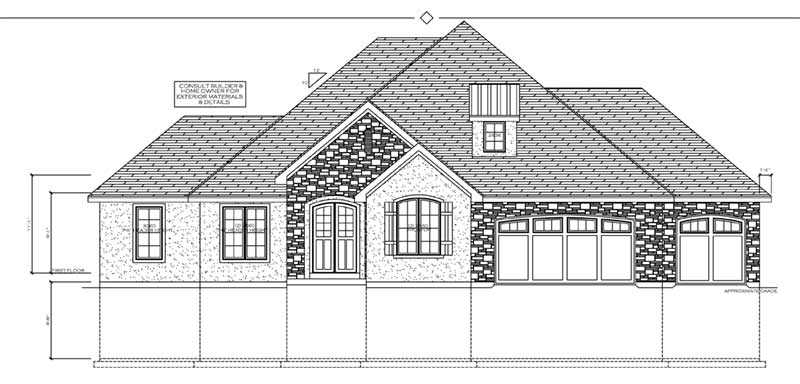 brick and stucco exterior