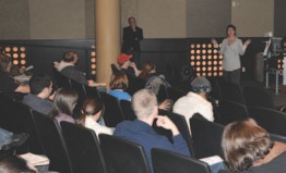 Students in a University of Missouri film preplanning and production class 