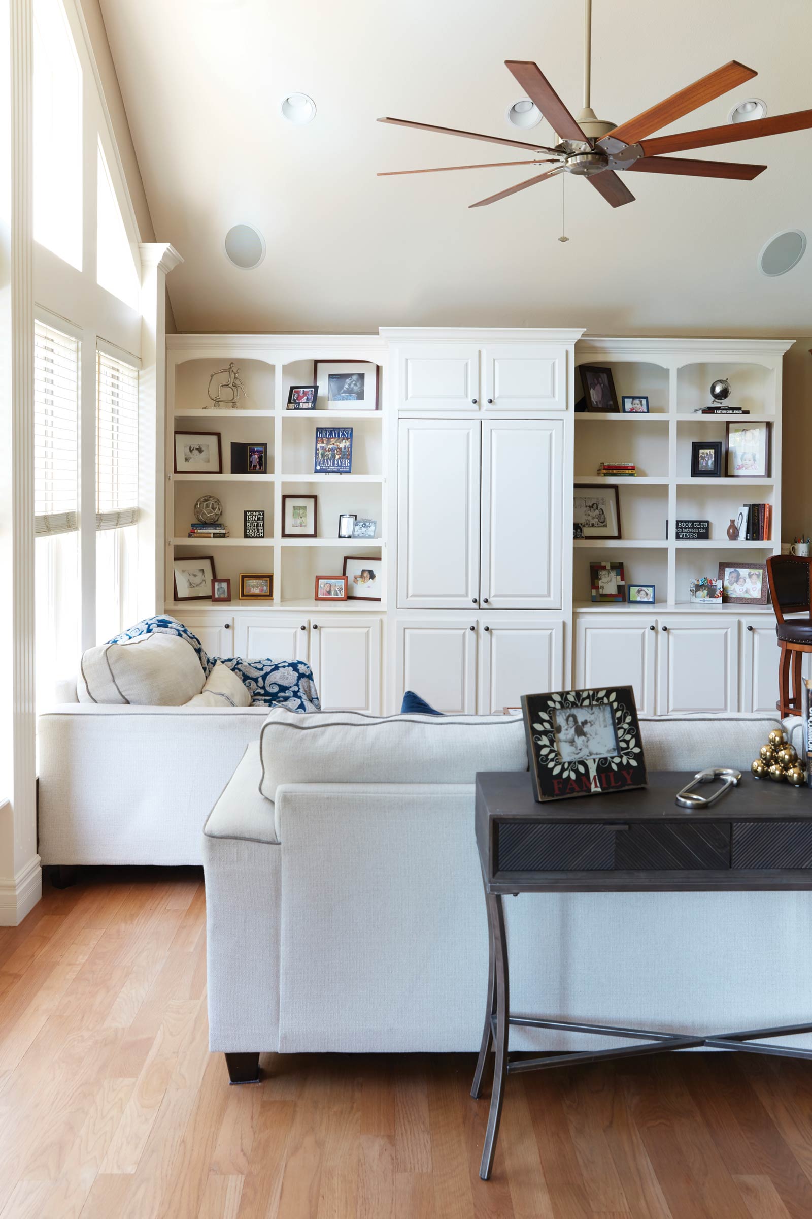Living room in the Coleman house