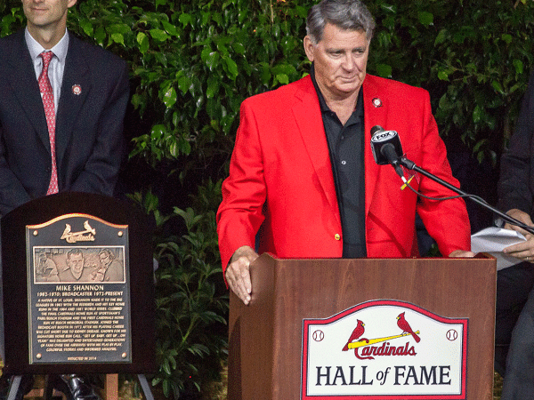 Mike Shannon Hof at Cardinals hall of fame speech