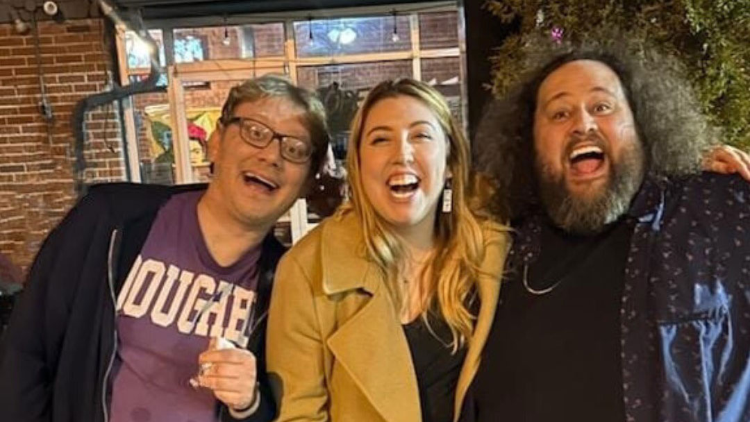 Host Nick Gorges, opener Lisa Pockets, and headliner JC Currais.