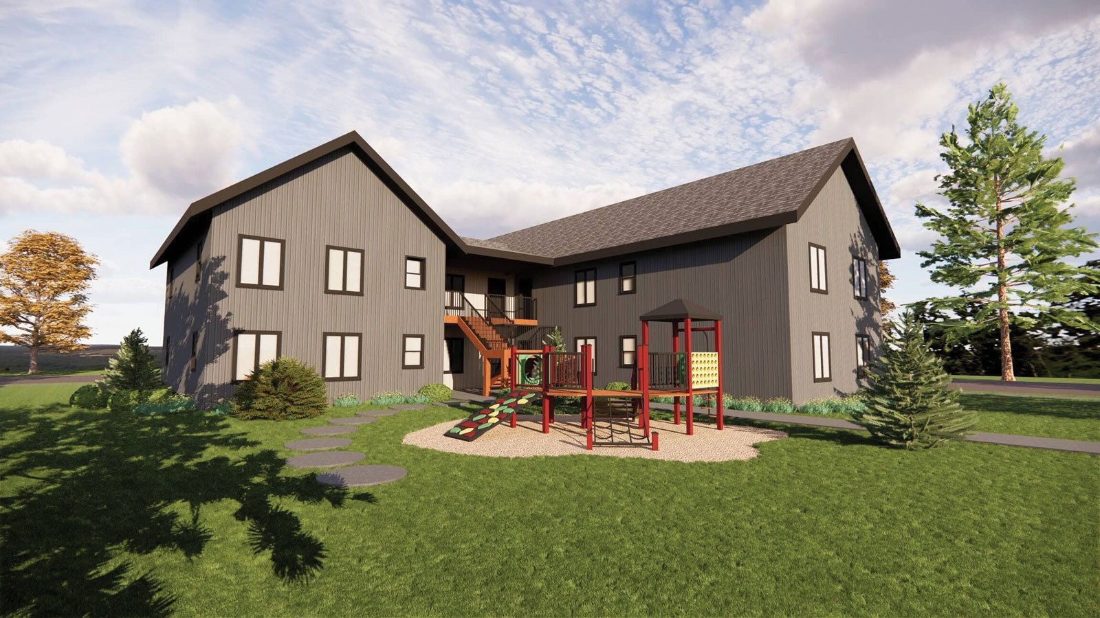 Renderings by Monarch Architecture of Love Columbia six plex.